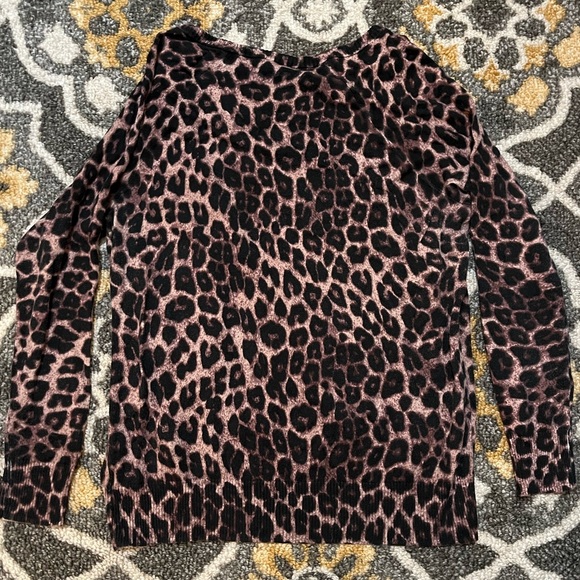 Leopard V Neck Torrid Sweater - Picture 5 of 5